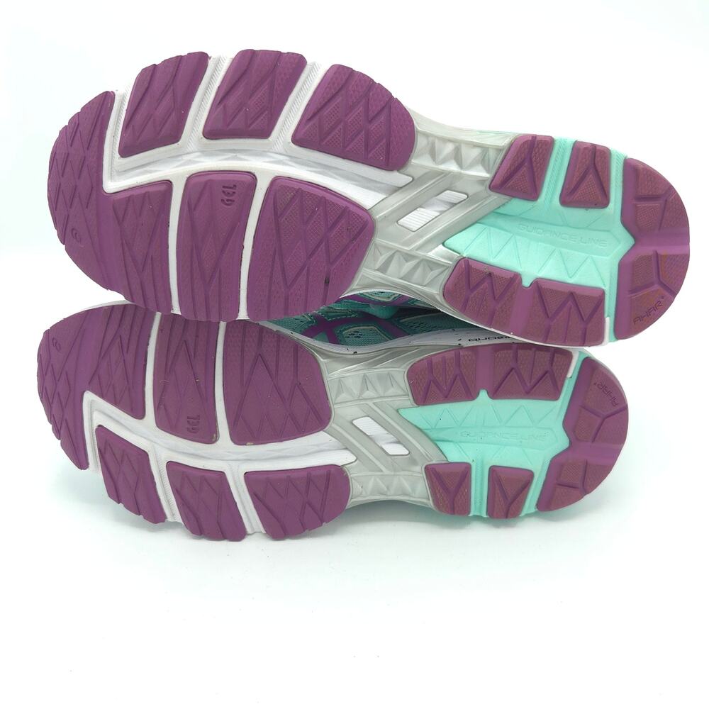 Asics GT-1000 5 Women's Size 7 Running Mint Orchid Green Purple Sneakers - Picture 5 of 9